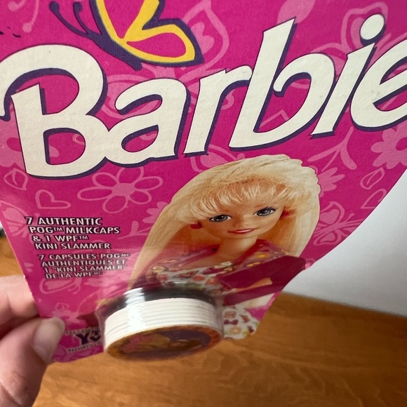 Vintage Barbie Authentic POG Milkcaps & Slammer NEW SEALED Collectible Set - Picture 3 of 3